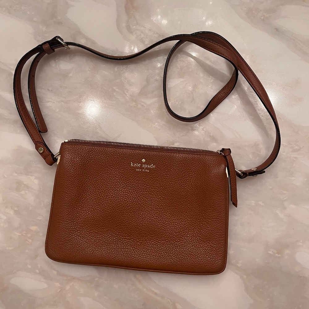 Kate Spade Brown Leather Crossbody